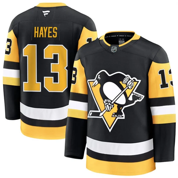 Mens Pittsburgh Penguins #13 Kevin Hayes Fanatics Home Black Premium Player Jersey