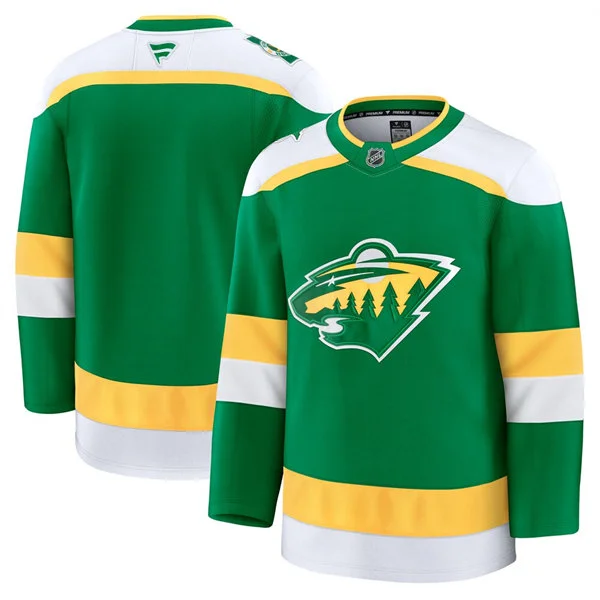 Men's Minnesota Wild Blank Fanatics Green Alternate Team Jersey