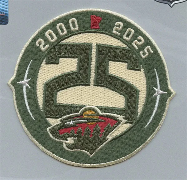 Minnesota Wild 2025-26 25th Anniversary Season Jersey Patch 