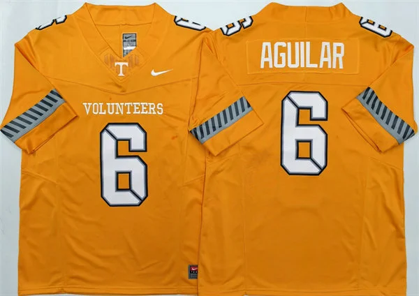 Mens Tennessee Volunteers #6 Joey Aguilar 2025 VOLUNTEER SPIRIT Orange Alternate Football Limited Jersey