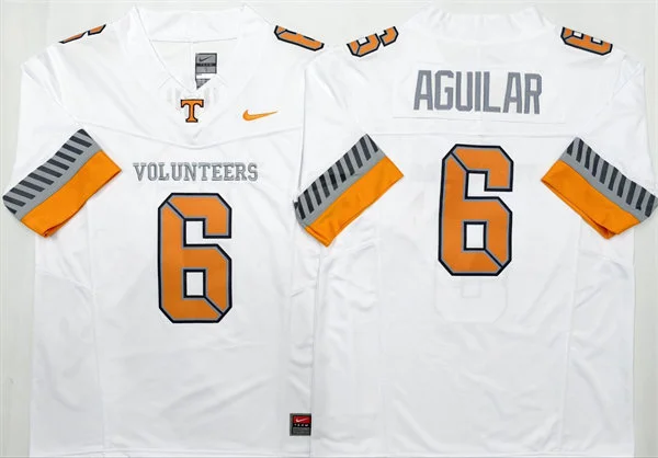 Mens Tennessee Volunteers #6 Joey Aguilar 2025 VOLUNTEER SPIRIT White Alternate Football Limited Jersey