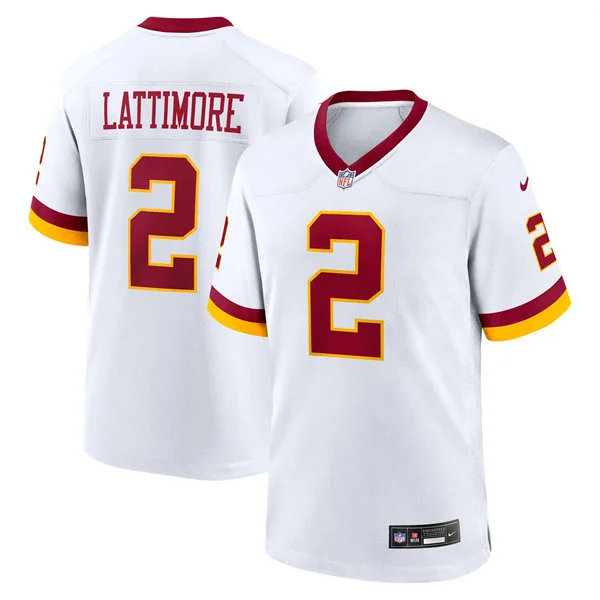 Mens Washington Commanders #2 Marshon Lattimore White REDSKINS ERA Retro Nike Vapor F.U.S.E. Limited Jersey