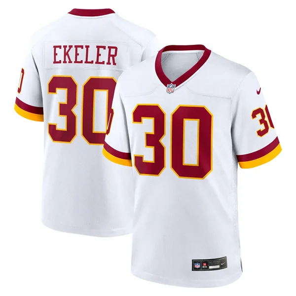 Mens Washington Commanders #30 Austin Ekeler White REDSKINS ERA Retro Nike Vapor F.U.S.E. Limited Jersey