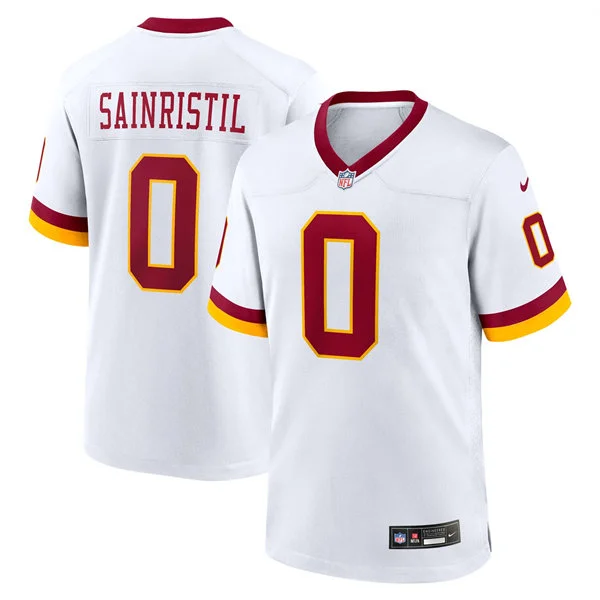 Mens Washington Commanders #0 Mike Sainristil White REDSKINS ERA Retro Nike Vapor F.U.S.E. Limited Jersey
