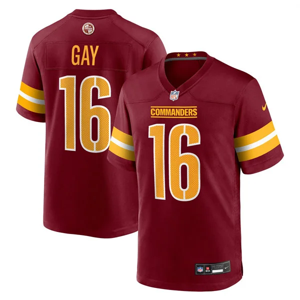 Mens Washington Commanders #16 Matt Gay Nike Burgundy Team Color Vapor Limited Jersey