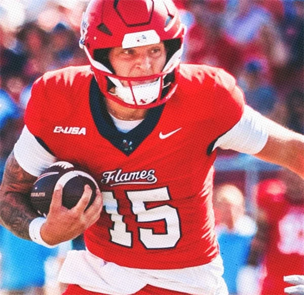 Liberty Flames #15 Ethan Vasko Nike 2025 Red College Football Jersey