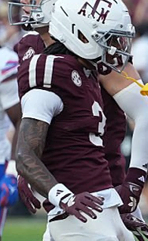 Texas A&M Aggies #3 Ashton Bethel-Roman Maroon College Football Retro Jersey