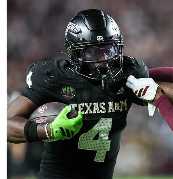 Texas A&M Aggies #4 Rueben Owens II 2025 Black College Football Game Jersey