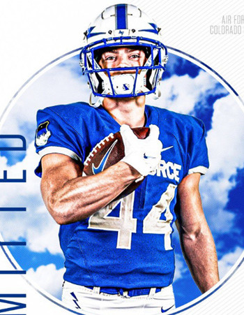 Air Force Falcons #44 Rocco Conti  Nike Blue College Football Game Jersey