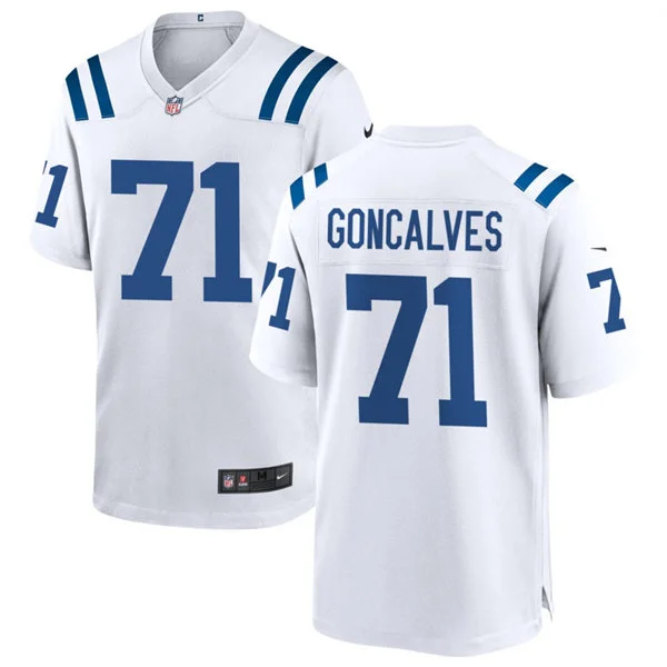 Mens Indianapolis Colts #71 Matt Goncalves Nike White F.U.S.E.Vapor Limited Player Jersey
