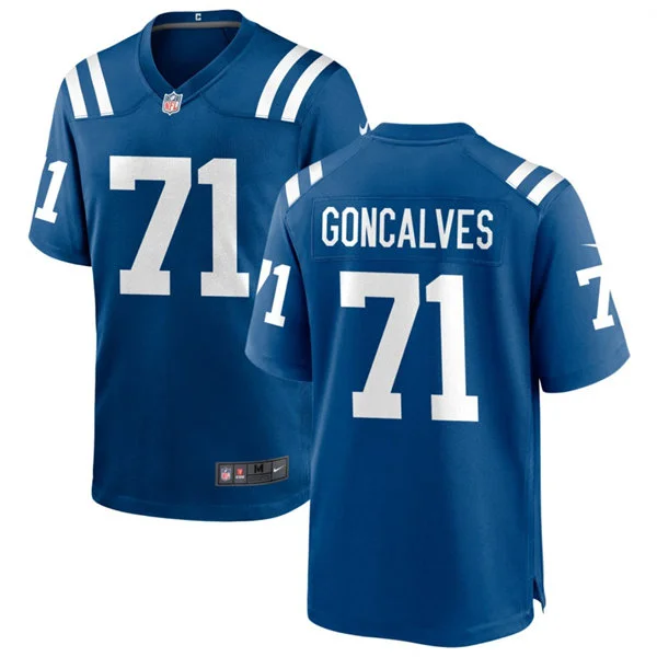 Mens Indianapolis Colts #71 Matt Goncalves Nike Royal F.U.S.E.Vapor Limited Player Jersey