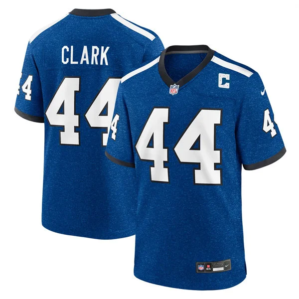Mens Indianapolis Colts Retired Player #44 Dallas Clark Royal Indiana Nights Alternate Vapor F.U.S.E. Limited Jersey