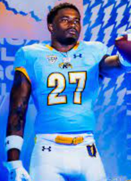 Kent State Golden Flashes #27 Jordan Nubin Under Armour Blue College football Game Jersey
