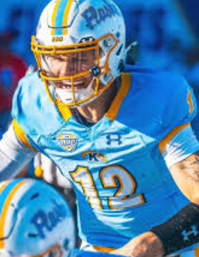 Kent State Golden Flashes #12 Dru DeShields Under Armour Blue College football Game Jersey