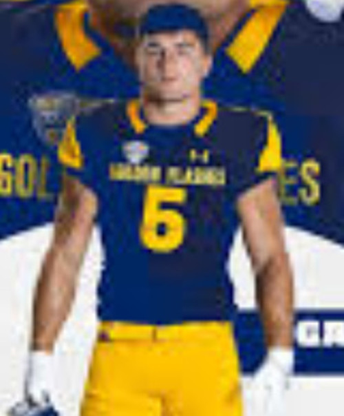 Kent State Golden Flashes #5 Gavin Garcia Under Armour Navy College football Game Jersey