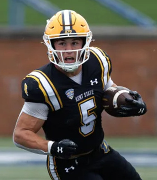 Kent State Golden Flashes #5 Gavin Garcia Under Armour Black College football Game Jersey