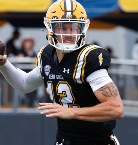 Kent State Golden Flashes #12 Dru DeShields Under Armour Bkack College football Game Jersey