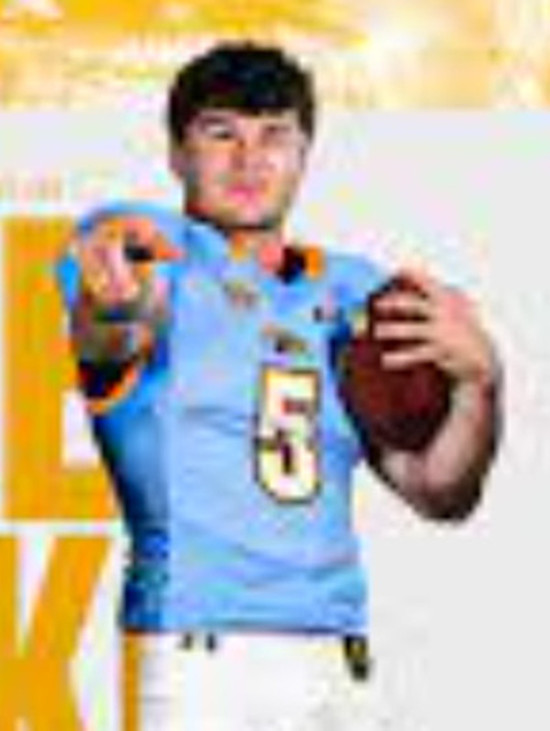 Kent State Golden Flashes #5 Gavin Garcia Under Armour Blue College football Game Jersey