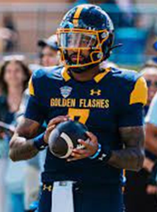 Kent State Golden Flashes #7 CJ Montes Under Armour Navy  College football Game Jersey