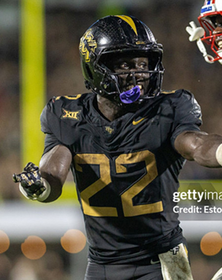 UCF Knights #22 Myles Montgomery Plumlee Nike Black Gold Alternate 2022 College Football Game Jersey