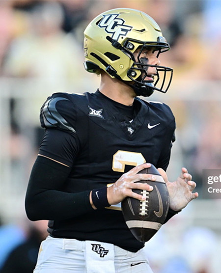 UCF Knights #2 Tayven Jackson Plumlee Nike Black Gold Alternate 2022 College Football Game Jersey