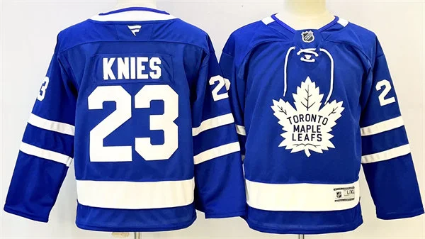 Youth Toronto Maple Leafs #23 Matthew Knies Fanatics Home Blue Premium Player Jersey