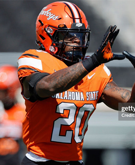 Oklahoma State Cowboys #20 Rodney Fields   Nike  2025 Orange College Football Jersey