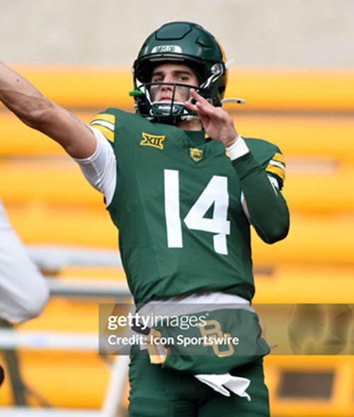 Baylor Bears #14 Nate Bennett 2025 Green College Football Jersey