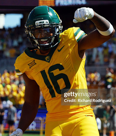 Baylor Bears #16 Kobe Prentice 2025 Gold College Football Jersey