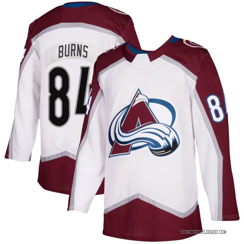 Men's Colorado Avalanche #84 Brent Burns Fanatics White Away Premium Player Jersey