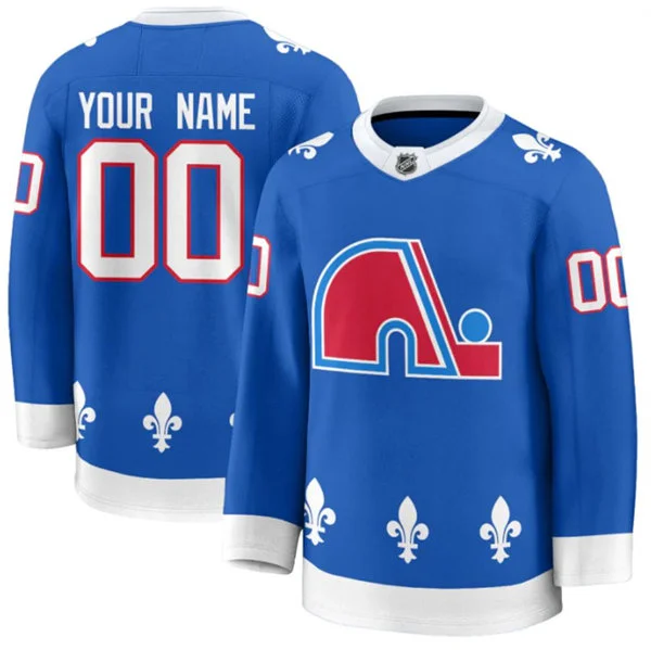 Colorado Avalanche Custom Fanatics Blue Heritage Premium Jersey