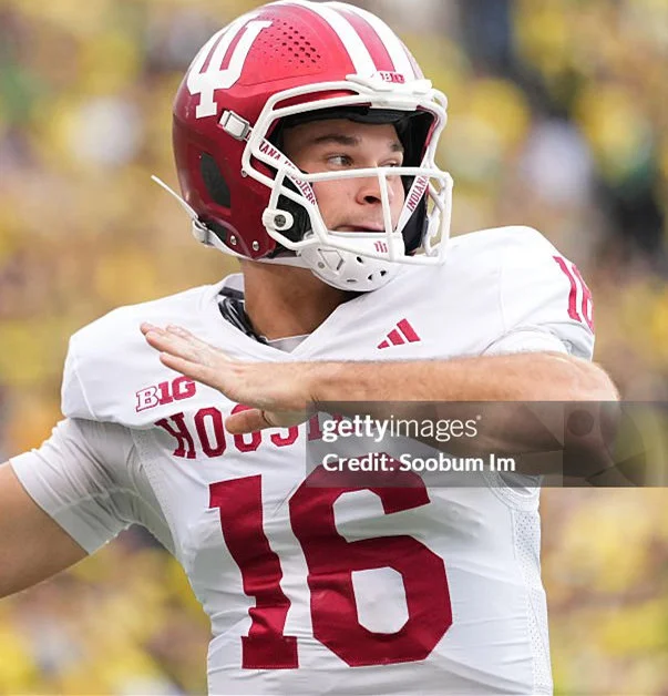 Indiana Hoosiers #16 Alberto Mendoza White Hoosiers College Football Jersey