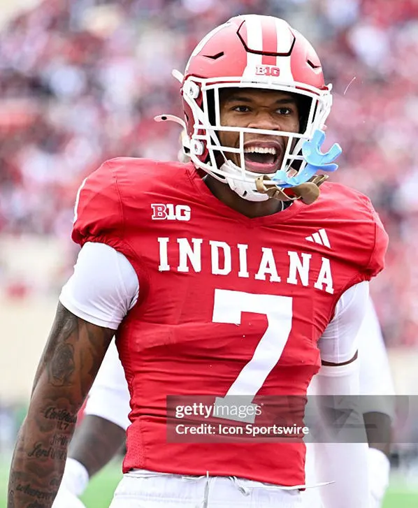 Indiana Hoosiers ##7 E.J. WILLIAMS JR. Crimson Indiana Football Game Jersey
