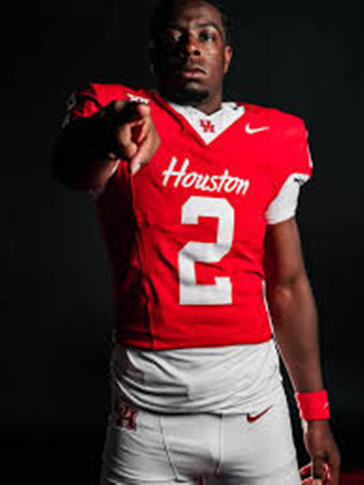 Houston Cougars #2 Zeon Chriss-Gremillion 2025 Red Vapor F.U.S.E. Limited Jersey