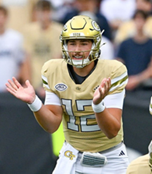 Georgia Tech Yellow Jackets #12 Aaron Philo 2025 Gold Football Game Jersey