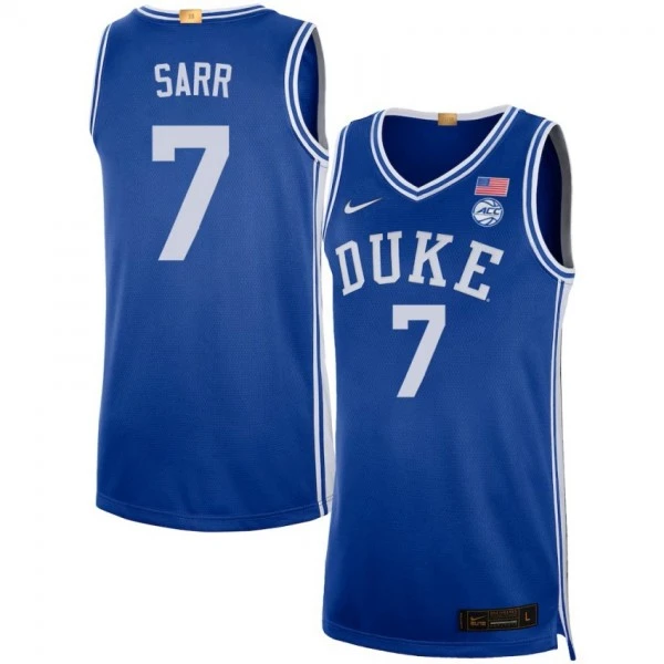 Duke Blue Devils #7 Dame Sarr Royal College Basketball Game Jersey
