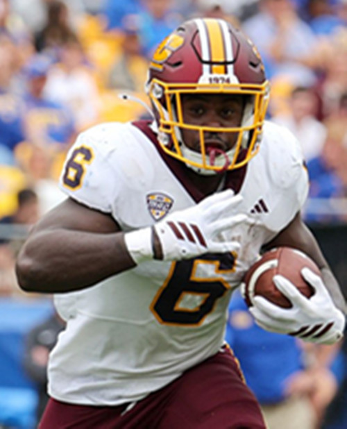 Central Michigan Chippewas #6 Trey Cornist  White Football Game Jersey