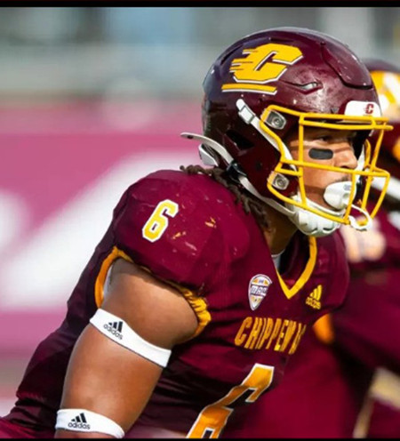 Central Michigan Chippewas #6 Trey Cornist  Maroon Football Game Jersey