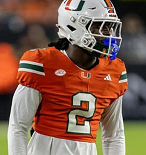 Miami Hurricanes #2 Damari Brown 2025 Orange College Football Game Jersey
