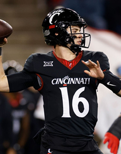 Cincinnati Bearcats #16 Brady Lichtenberg 2023 Nike Black BIG-12 Football Game Jersey
