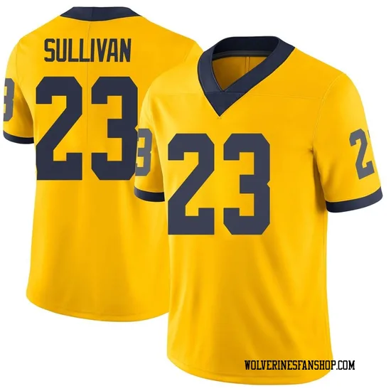 Michigan Wolverines #23 Cole Sullivan 2025 Maize Football Game Jersey