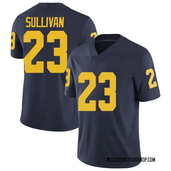 Michigan Wolverines #23 Cole Sullivan 2025 Navy Football Game Jersey