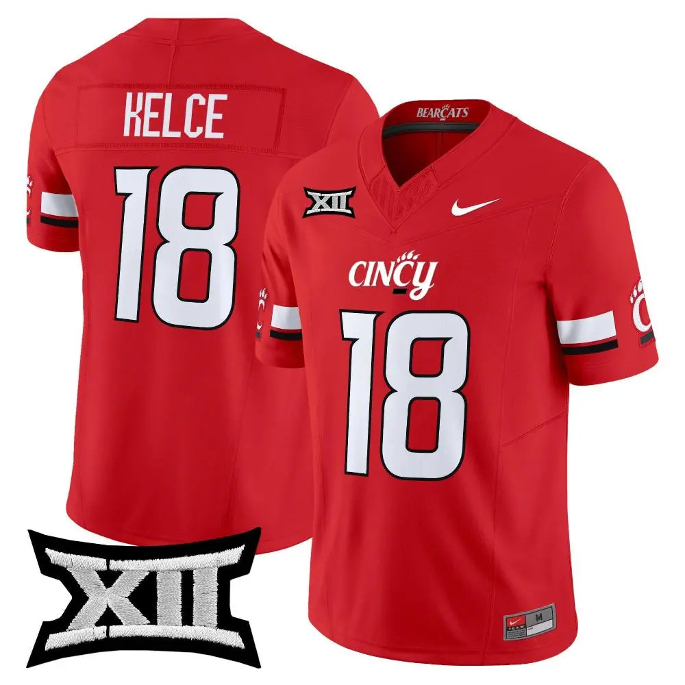 Cincinnati Bearcats #18 Travis Kelce 2025 CINCY Red Vapor F.U.S.E.Limited Football Jersey