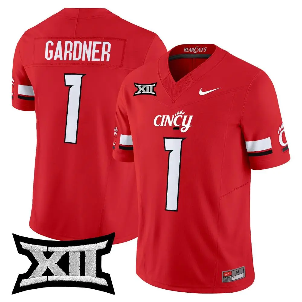 Cincinnati Bearcats #1 Sauce Gardner 2025 CINCY Red Vapor F.U.S.E.Limited Football Jersey
