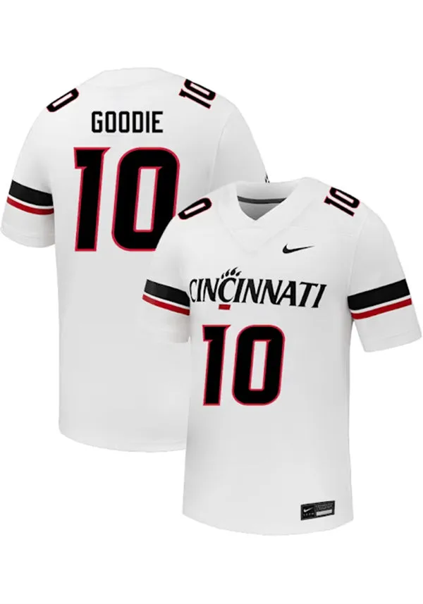 Cincinnati Bearcats #10 Caleb Goodie SR. 2025 PURE White Vapor F.U.S.E.Limited Football Jersey