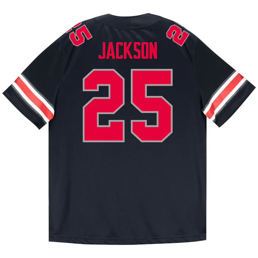 Ohio State Buckeyes #25 Bo Jackson F.U.S.E. Limited Blackout College Football Game Jersey