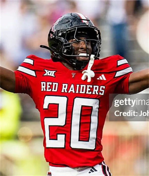 Texas Tech Red Raiders #20 Dontae Balfour 2025 Red Football Game Jersey