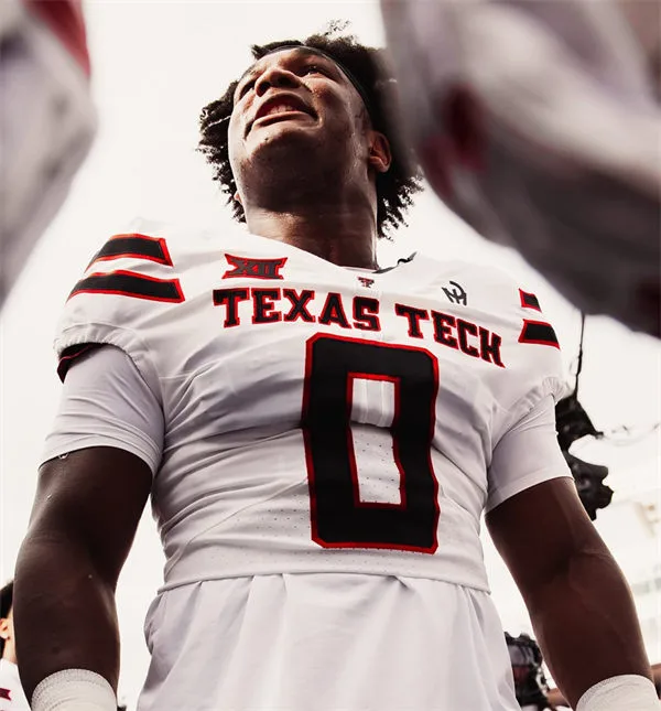 Texas Tech Red Raiders #0 Quinten Joyner 2025 White Football Game Jersey