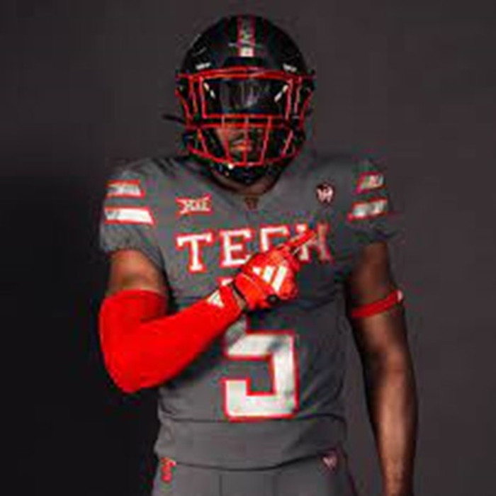 Texas Tech Red Raiders #5 Caleb Douglas Gray GalvanICED Alternate Football Jersey