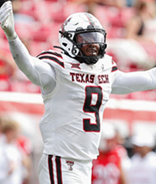 Texas Tech Red Raiders #9 Romello Height 2025 White Football Game Jersey